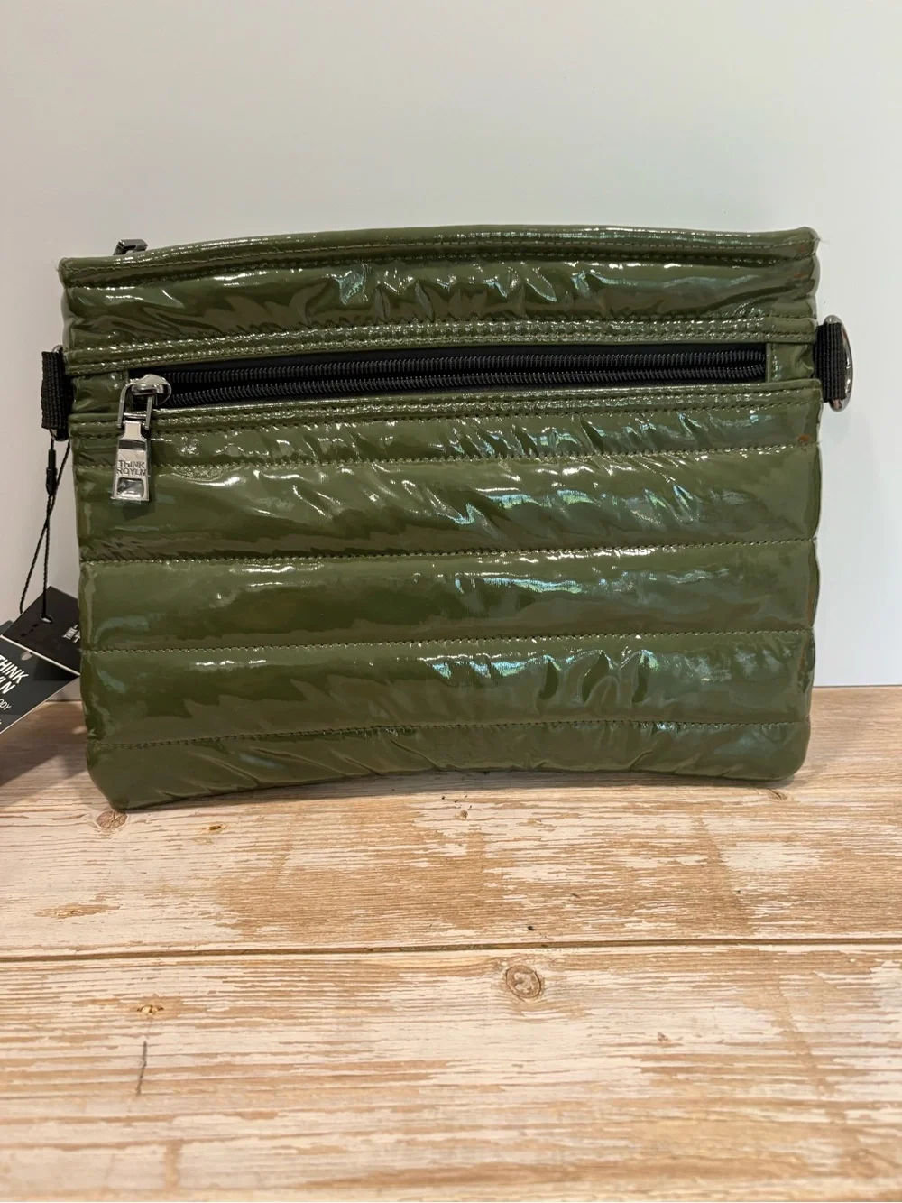 THINK ROYLN Olive Green Quilted Bum Bag Crossbody